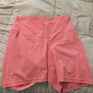 aerie Coral Pink High-Rise Bike Shorts
